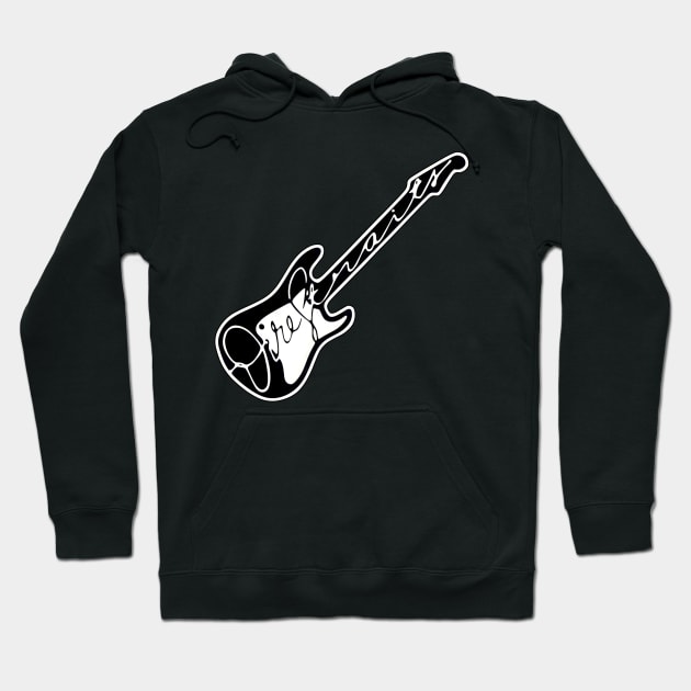 guitar logo Hoodie by agungibee